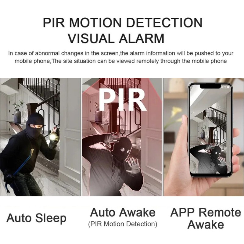 5MP WiFi Mini IP Camera 3000mAh Battery Home Security Cam Night Vision Video A gallery
