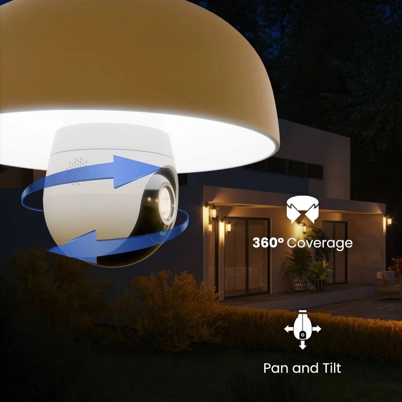 Lorex - 2K Wi-Fi Smart Lightbulb Camera (2-Pack) - White gallery