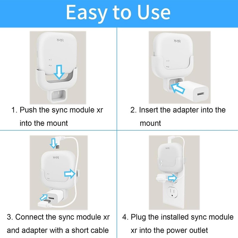 Easy Install Wall Holder for Blink Sync Module XR - Enhance Signal & Save Space gallery