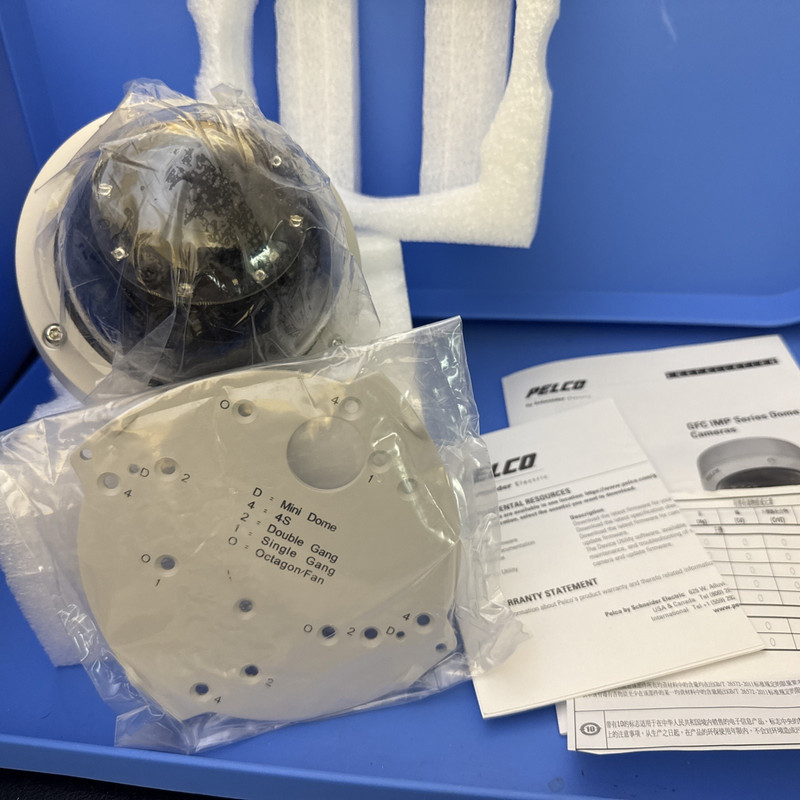 PELCO IMP831-1ERS GFC - 4K DOME IR MIC CCTV CAMERA NEW OPEN BOX gallery