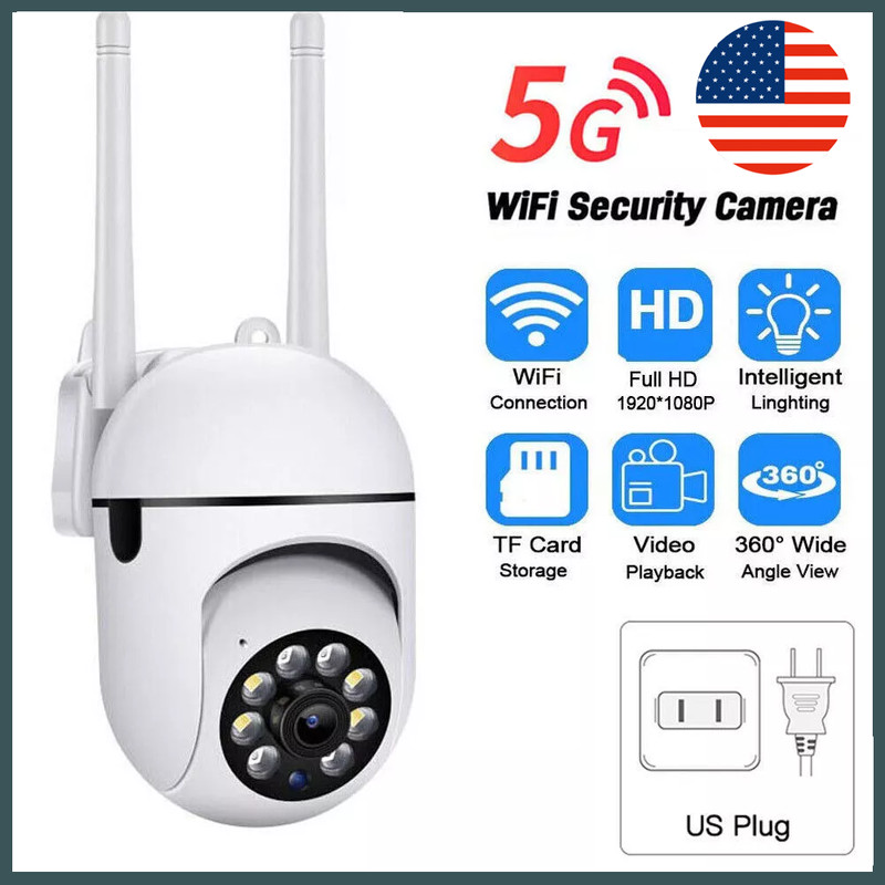 5G Wifi Wireless Security Camera System Outdoor Home Night Vision Cam 1080P HD
