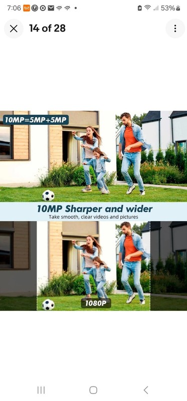 10MP 5K HD Dual Lens WiFi IP Camera Tuya Smart PTZ Wireless Home Security CCTV gallery
