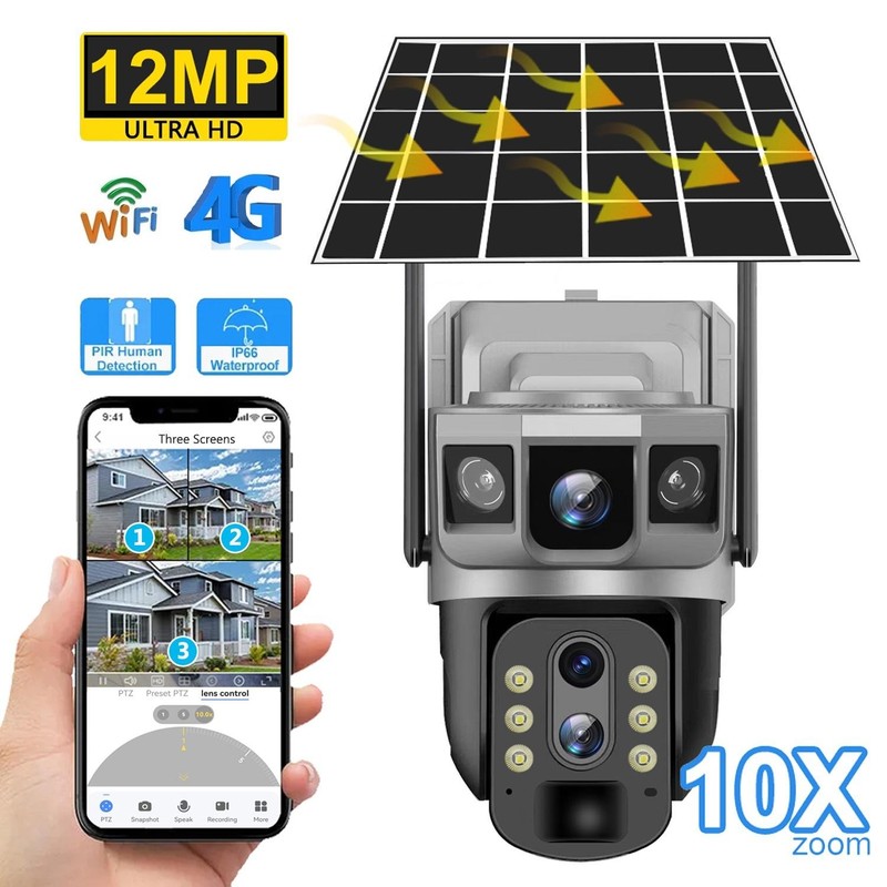 4G/WiFi Solar Cam – PIR Sensor, Night Vision, Waterproof gallery