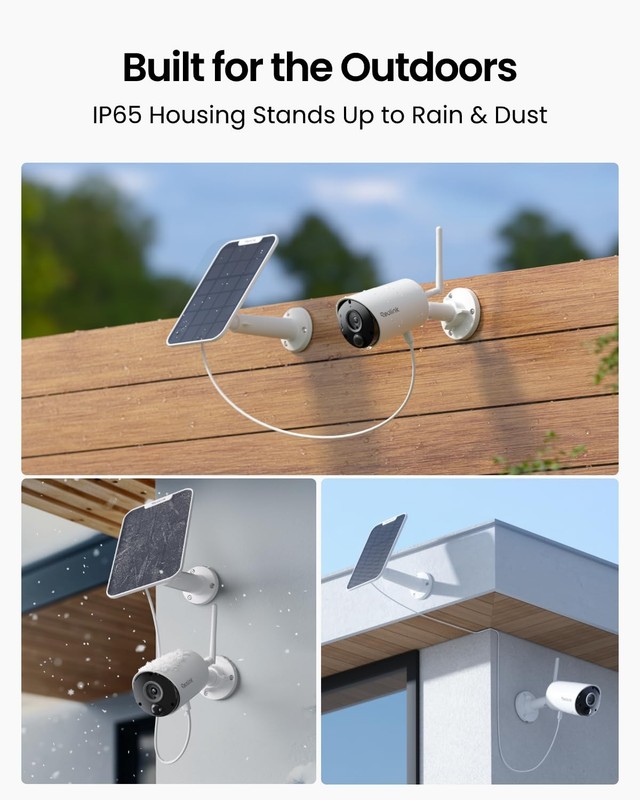 Argus Eco+Solar Panel 2K 5MP Solar Security Camera Outdoor for Home Surveilan... gallery