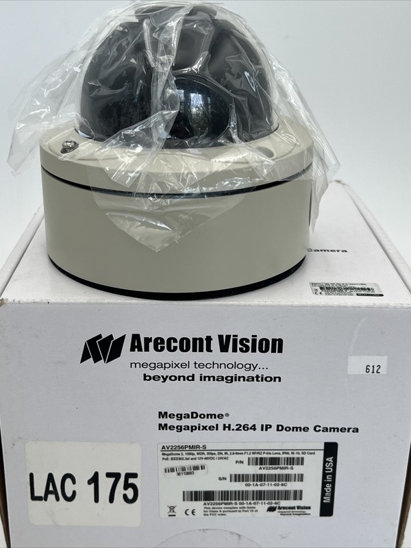 Recent Vision Megadome 2 1080p Camera AV2256PMIR-S Megapixel H.264