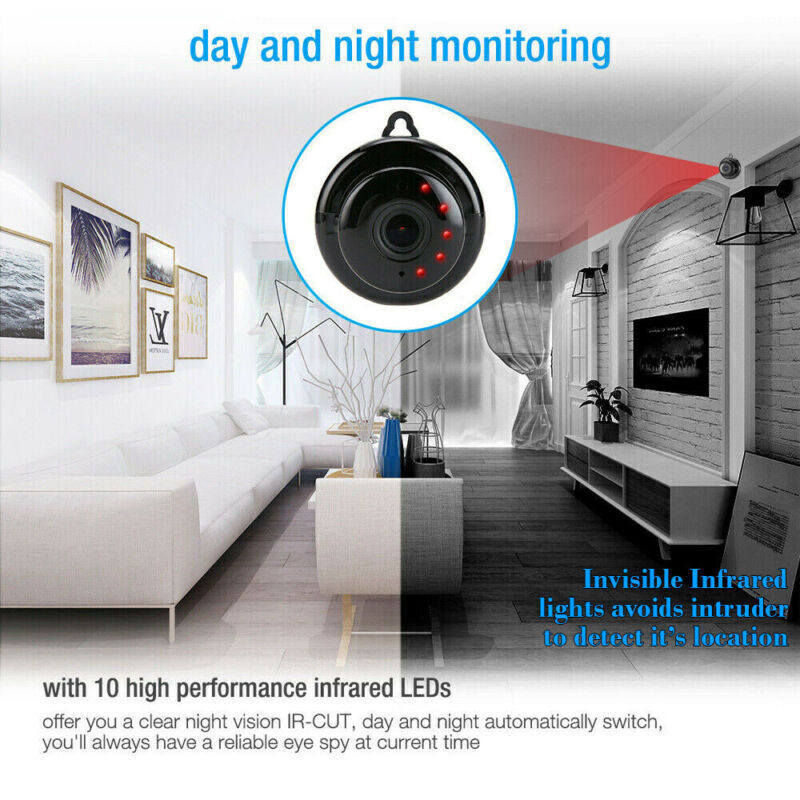 NEW 1080P Wireless IR Camera WiFi Indoor Security small System Night Home CAM gallery
