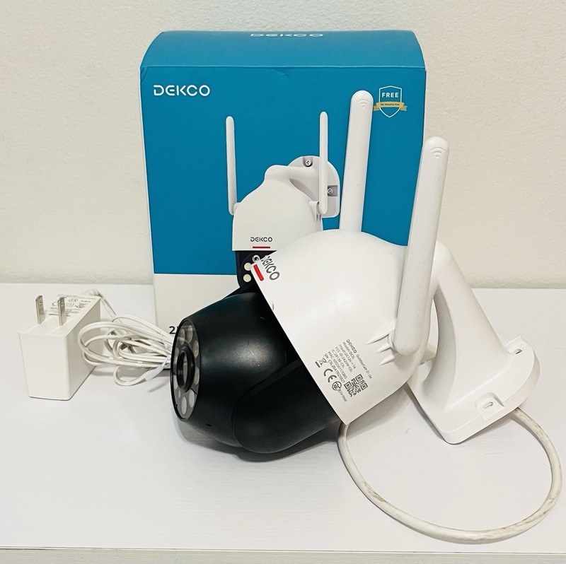 Dekco 2k Wi-Fi Security Camera White DC5L Indoor/Outdoor gallery