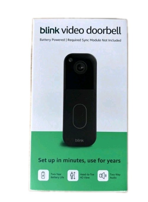 Blink Wireless Video Doorbell 2nd Gen Latest Model Black HD 2 Year battery Life