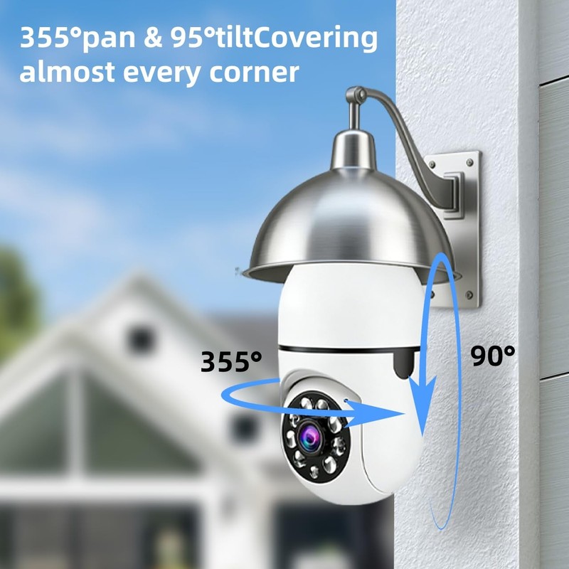Hawkray Light Bulb Security Camera -5G& 2.4GHz WiFi 2K 3MP Security Cameras W... gallery