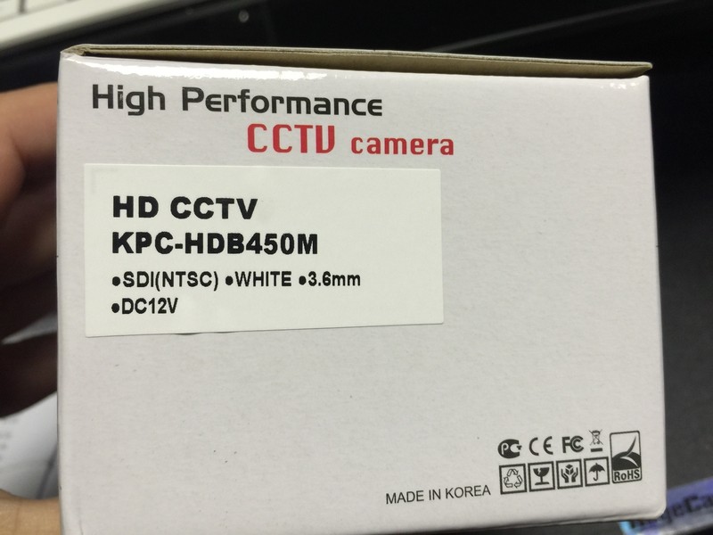 KT&C Color HD-SDI HDB-450m Pro Bullet Camera 1080p SONY Exmor 4mm 10mp Flat Lens gallery