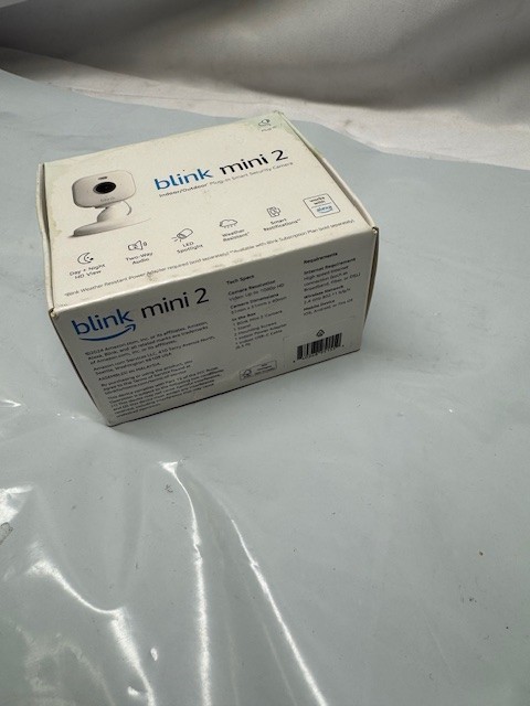 Blink Mini 2 Indoor and Outdoor Plug-in smart security camera HD night*Box Damag gallery