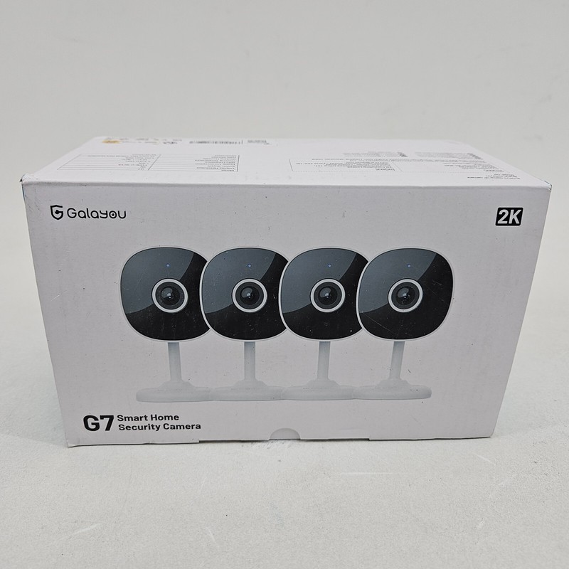 4 Pack Smart Home Security WiFi Camera G7 2K Alexa/Google Night 2 way Audio