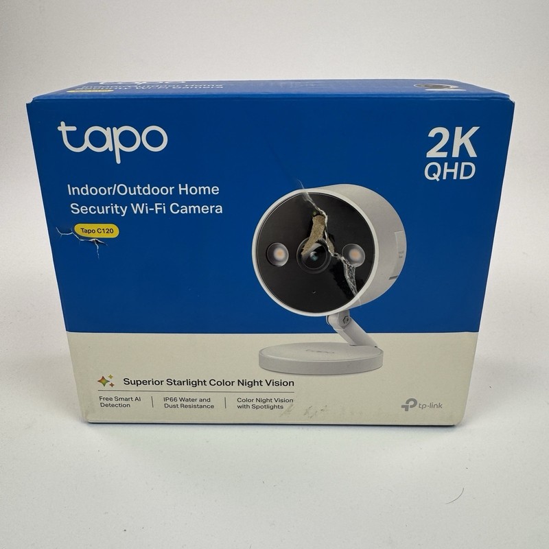 TP-Link Tapo C120 2K QHD Indoor Outdoor Home Security Wi-Fi Camera Color Night