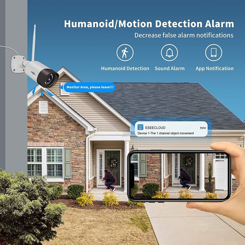 Hiseeu 5MP WIFI IP Wireless Security Camera Outdoor CCTV 5MP Smart Home Camera gallery