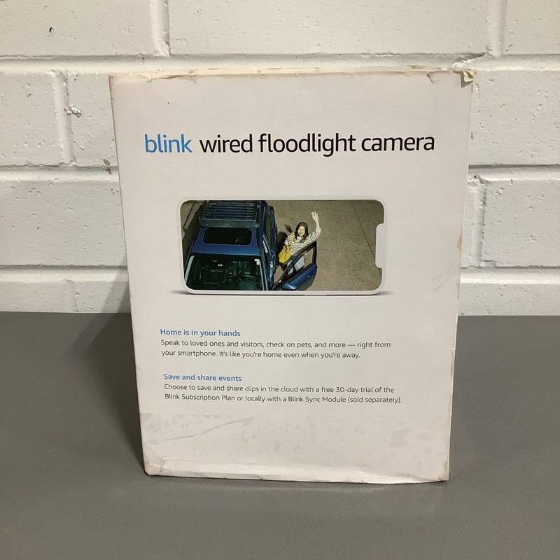 Blink 1080p Wired Floodlight Camera 2600 lumens HD live view Works w/ Alexa BFM0 gallery