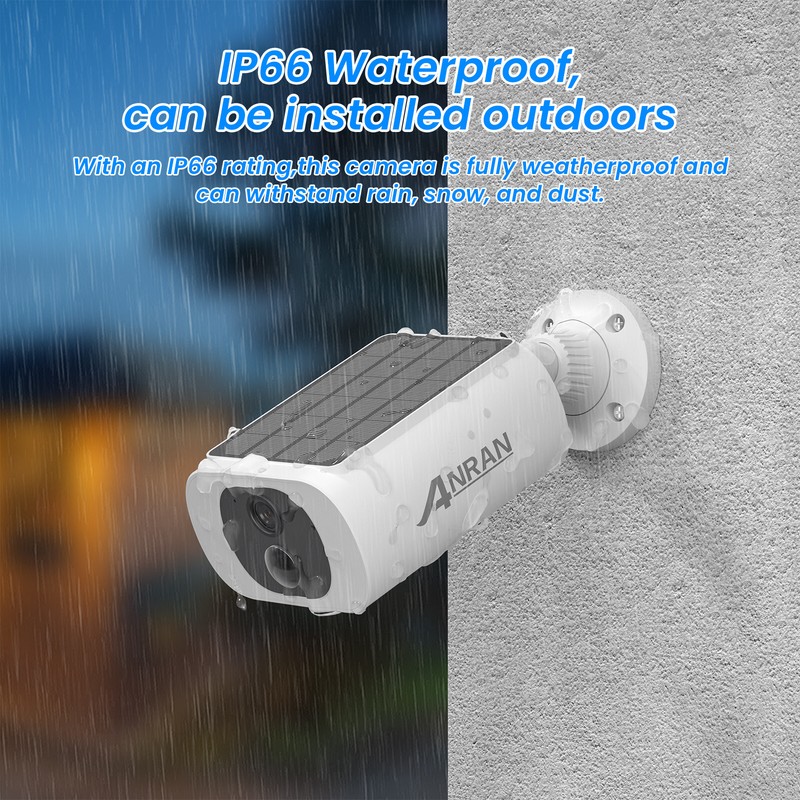 ANRAN 2K Solar 3MP Security Camera Wireless WIFI CCTV Smart Home Outdoor Cam gallery