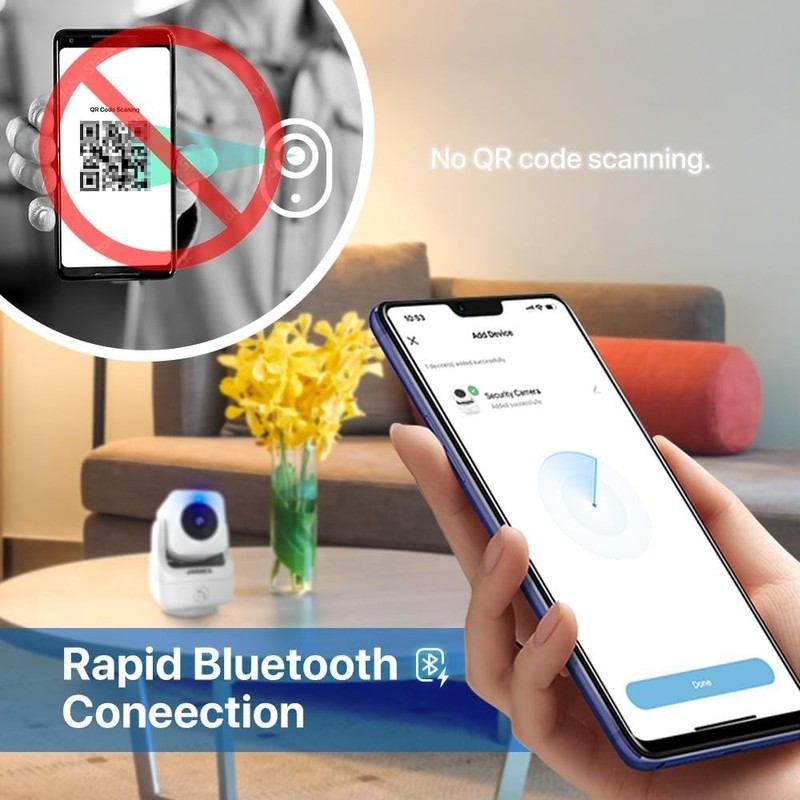 Versatile 2-Way Audio Security Camera with Night Vision & Bluetooth Fast Link gallery