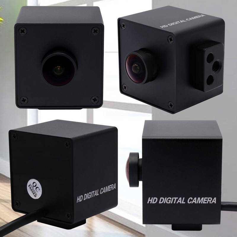 8MP Sony IMX179 UVC USB Camera Mini Video Webcam w/ 75 Degree No Distortion Lens