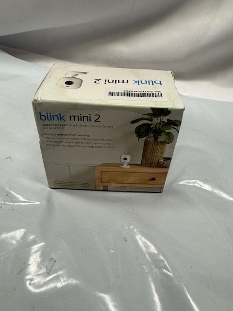 Blink Mini 2 Indoor and Outdoor Plug-in smart security camera HD night*Box Damag gallery