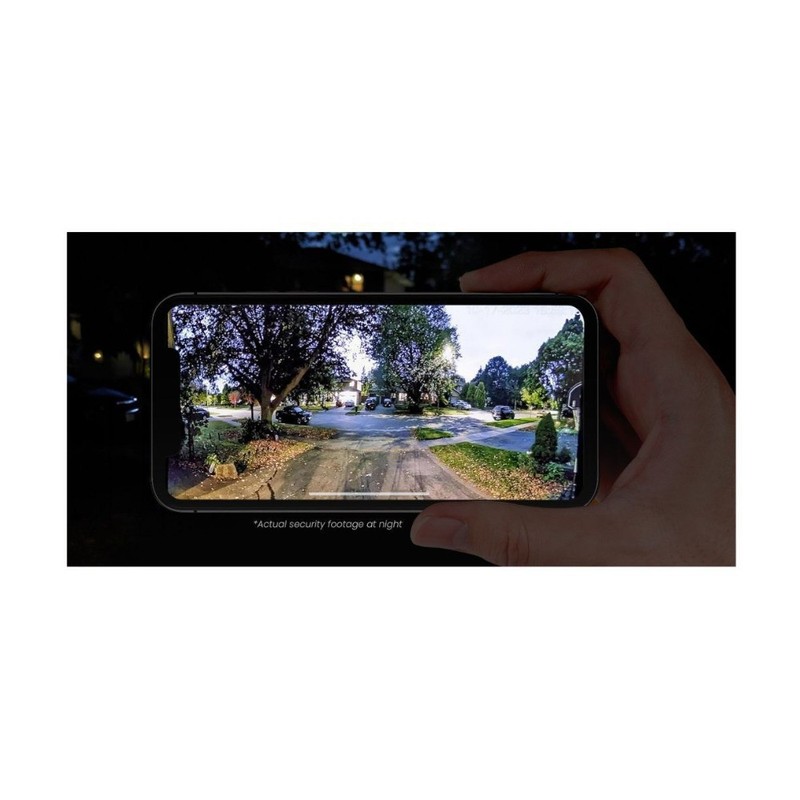 Lorex 4K Dual Lens WiFi Security Camera with Smart Security Lighting gallery