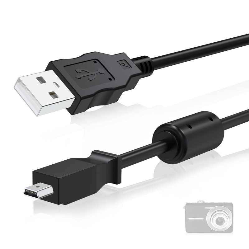 U-8 U8 8-Pin USB Data Cable Cord for Kodak Easyshare Cameras C140 C180 C182 C…