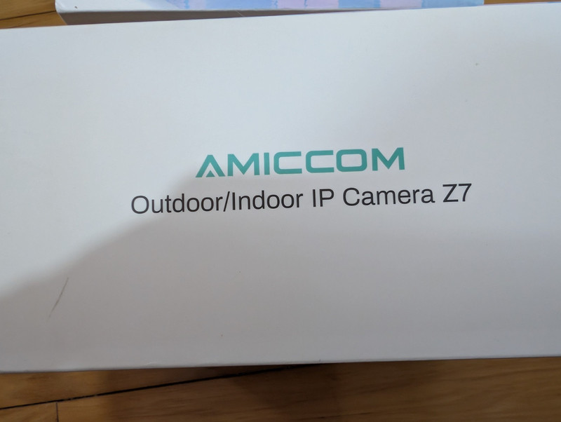 AMICCOM Z7 Outdoor/Indoor IP Network Surveillance Camera, Wi-Fi, Black