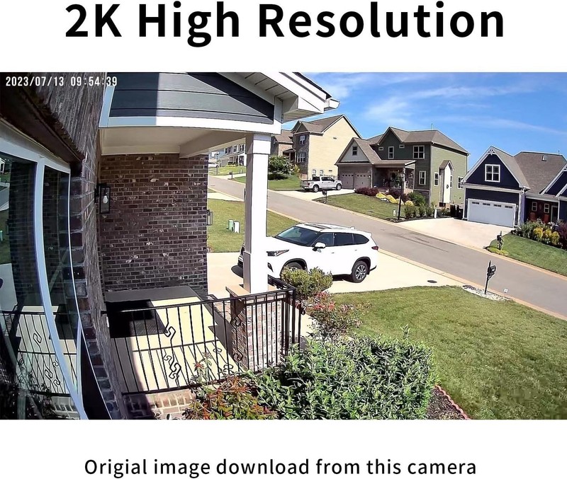 Wireless Outdoor Solar Security Camera 2K HD PTZ Night Vision WiFi gallery