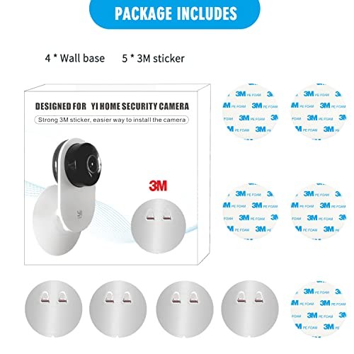 4 Pack Indoor Wall Mount for Yi Home Security Camera, No Punching, Extremely gallery