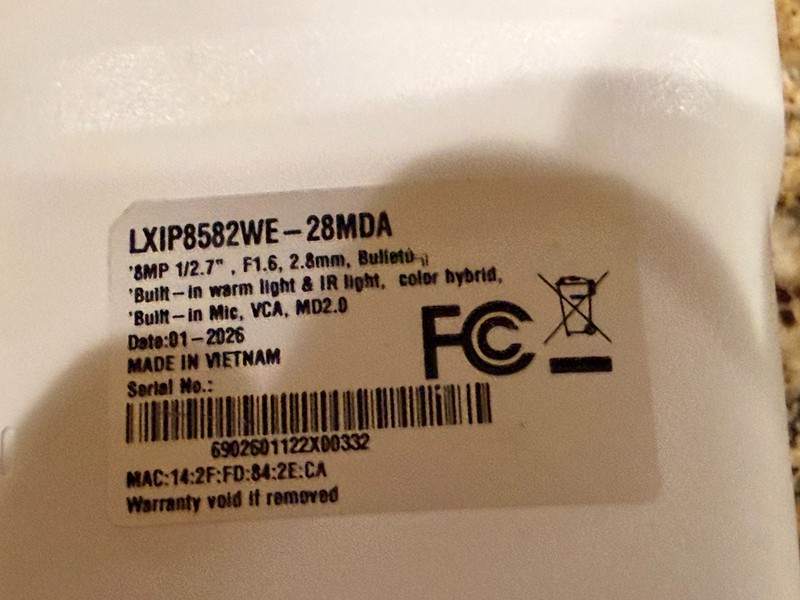 LTS LXIP8582WE-28MDA, 8MP Dual light Lite Fixed Bullet Network Camera gallery