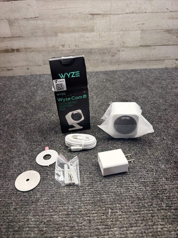 Wyze Cam v4 WYZEC4 2K Color Night Vision Indoor Outdoor Wired Security Camera