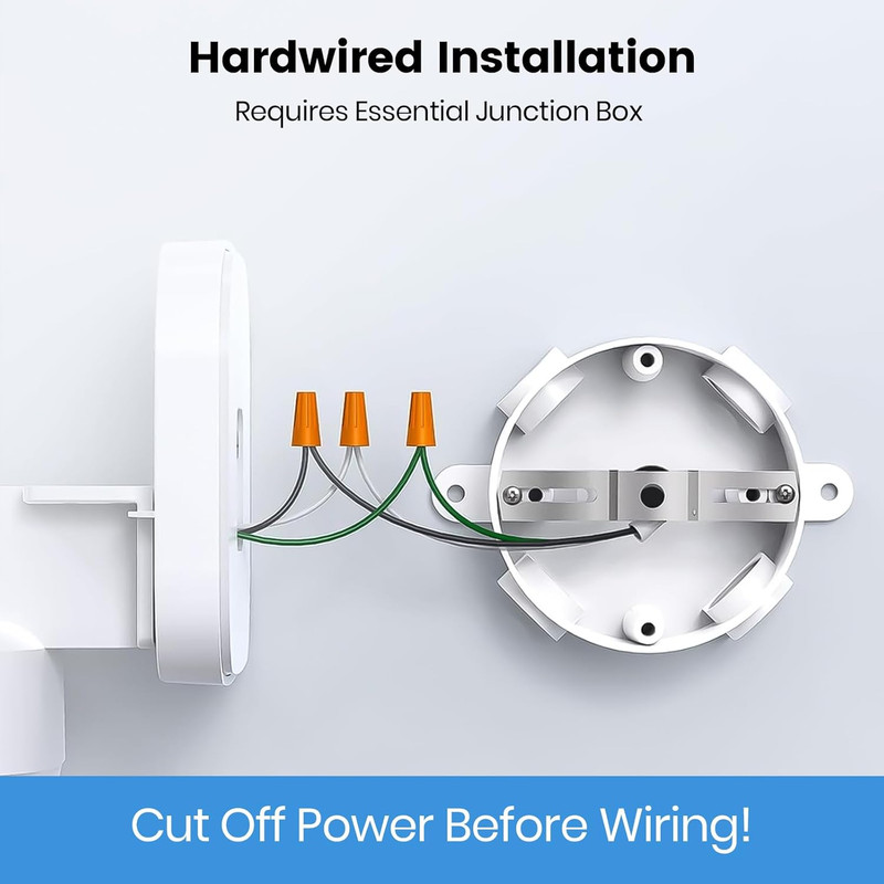 Floodlight Camera Wired, 3K UHD Security Camera Outdoor, 360° Coverage Surveilla gallery