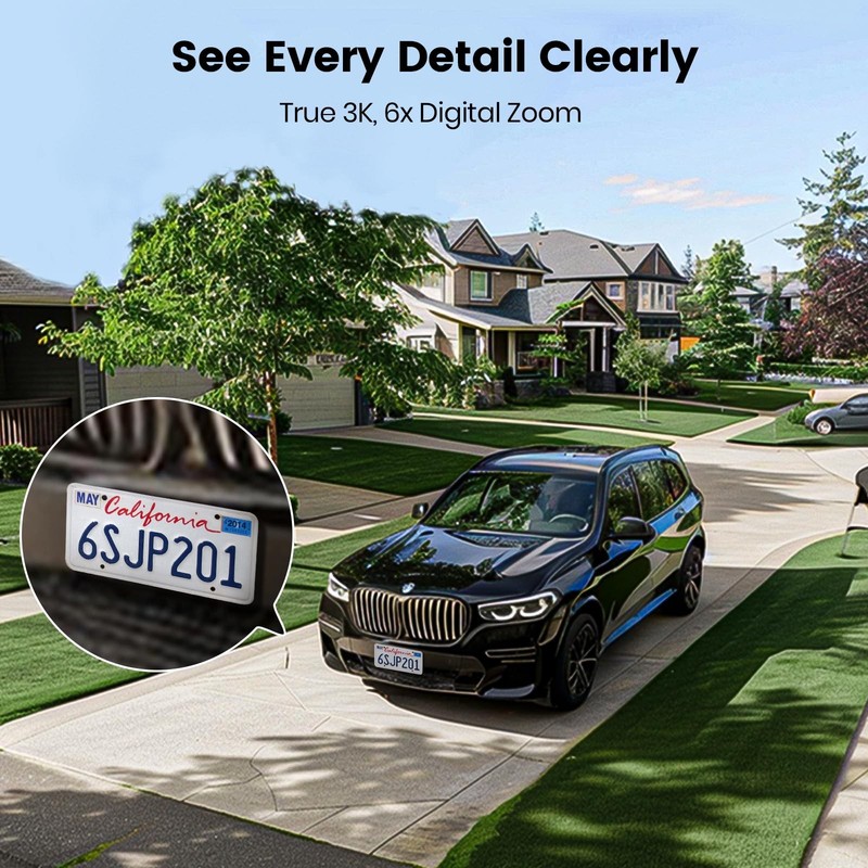 Floodlight Camera Wired, 3K UHD Security Camera Outdoor, 360° Coverage Survei... gallery
