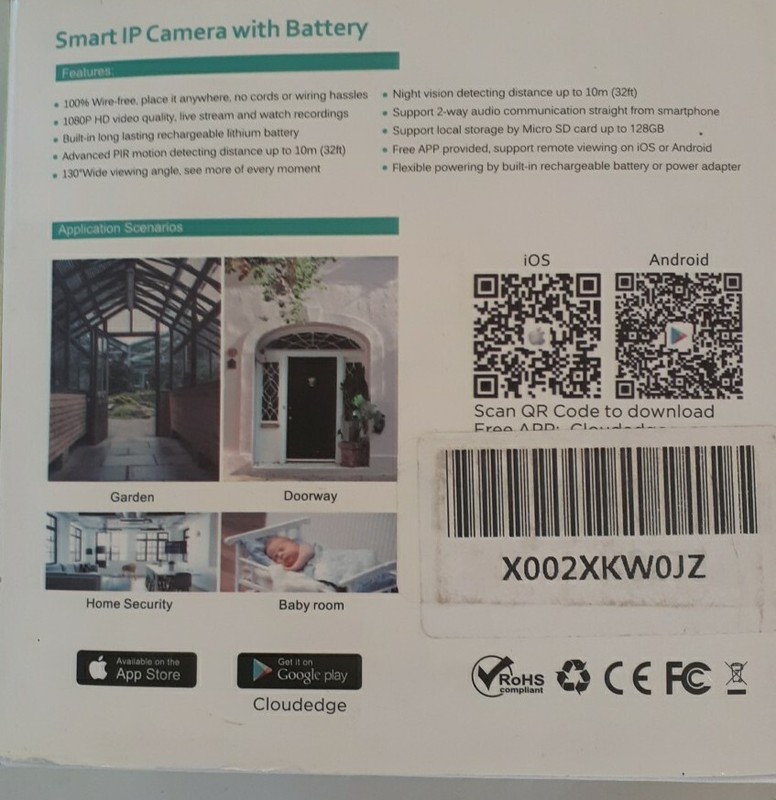 1080P HD Wireless Rechargeable Battery Powered WiFi Home Surveillance Camera gallery