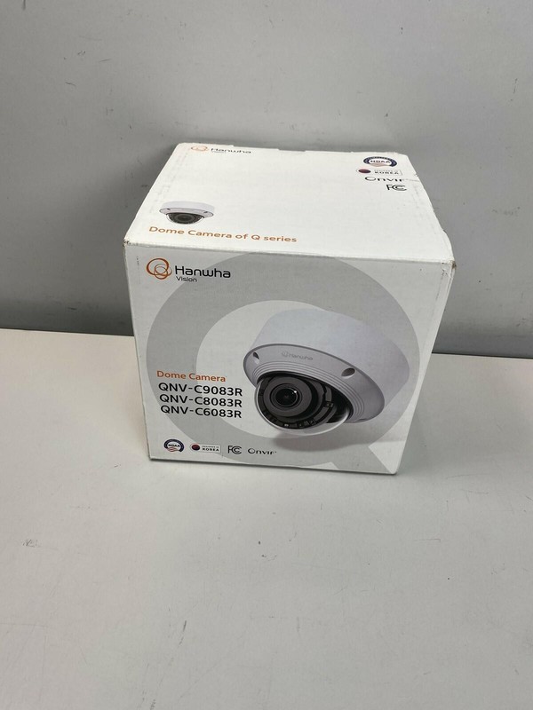 HANWHA VISION QNV-C8083R Network Dome Camera, 3.2-10.2mm, 5MP White