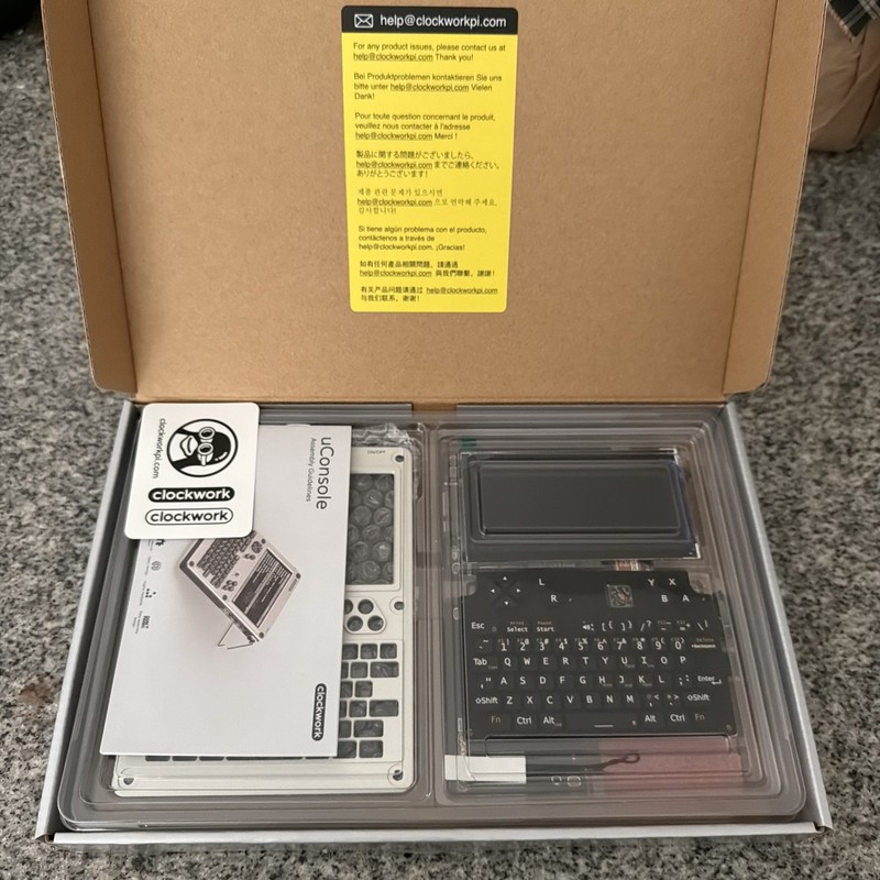 Clockworkpi Uconsole NC-S kit - WIFI ONLY - NO CM, Matte silver - UNASSEMBLED gallery