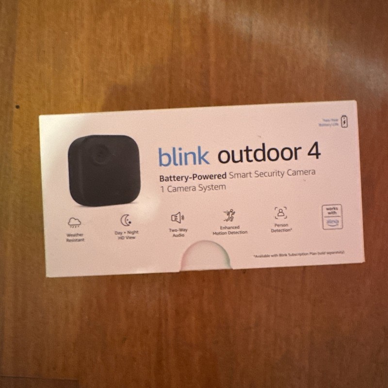 Blink Outdoor 4 (4th Gen) Wire-free Smart Security Camera – Black (B0B1N5HW22)