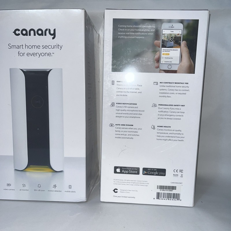 Canary Smart Home Indoor Security Camera (Set of Two) gallery