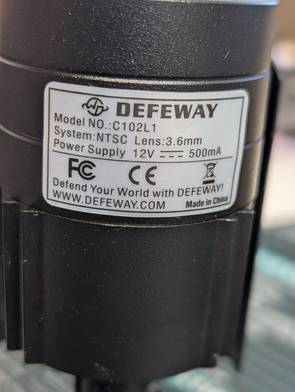 Defeway C102L1 Wired Camera For MTSC System gallery