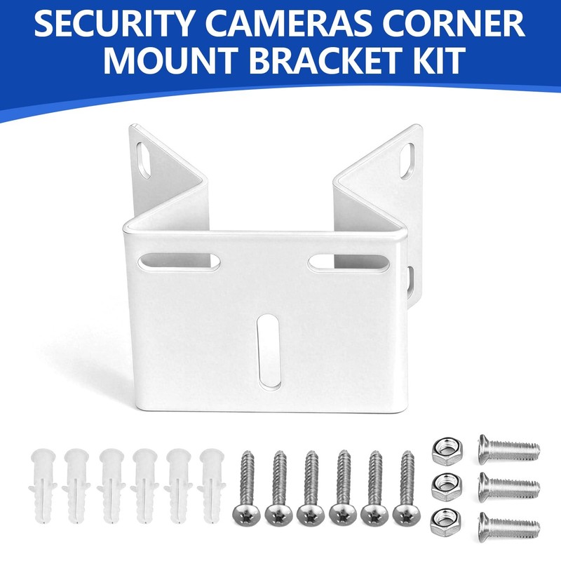 Mount Kit, Corner Mount Bracket for Cameras, CCTV Surveillance Holder Adapter... gallery