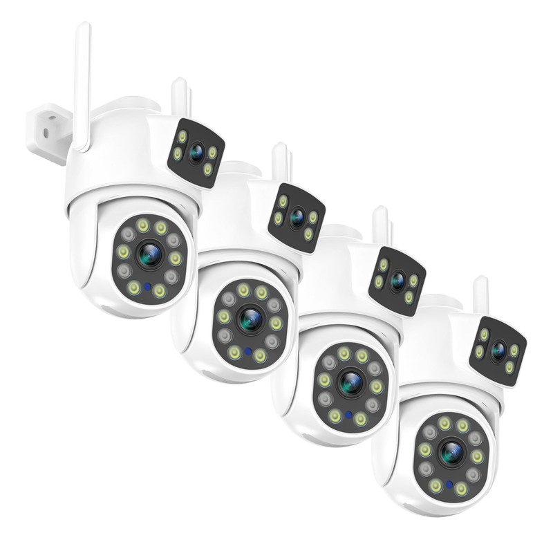 Dual Lens Linkage 6MP WiFi PTZ Outdoor, 360° View, Auto Tracking, Motion Dete…