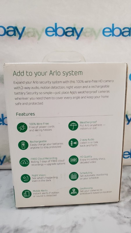 ✅️⭐️ NETGEAR Arlo Pro VMC4030 Add-on Wire-Free Camera HD Night Vision Waterproof gallery