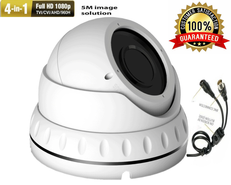 5MP Hybrid HD 4-in-1 Smart-IR AHD/TVI Security Camera 2.8~12mm Varifocal Zoom