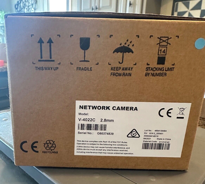 NEW SECURECOM V-4022C NETWORK INDOOR HD VIDEO CAMERA