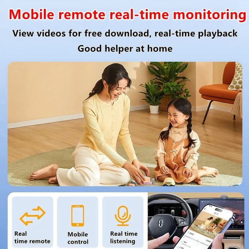 2PC Wireless Wifi Security Camera Home Indoor Outdoor Camera House Cam 1080P Car gallery