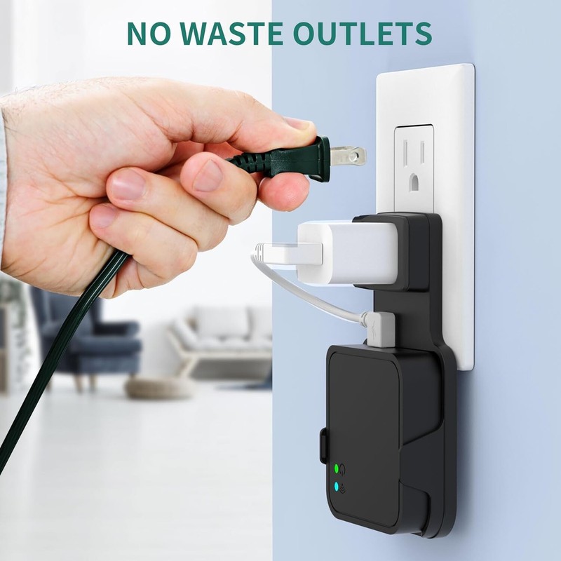 Fomass Outlet Wall Mount for Blink Sync Module 2 with Short Cable - Black gallery