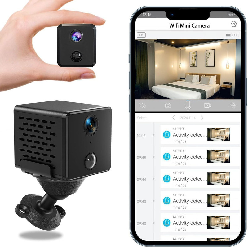 Wireless Mini Security Camera Fkj-Wifi, Remoted App Viewing, Long Time Standby B gallery