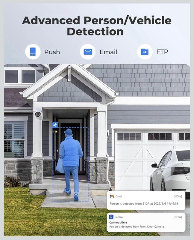 REOLINK 5MP Security PoE IP Camera, Person/Vehicle/Pet Detection, Time-Lapse gallery
