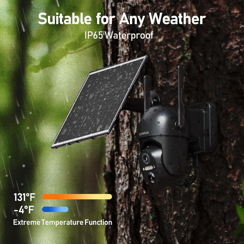 Wireless 4G LTE Solar Security Camera - 360° Color Night Vision & Two-Way Talk gallery