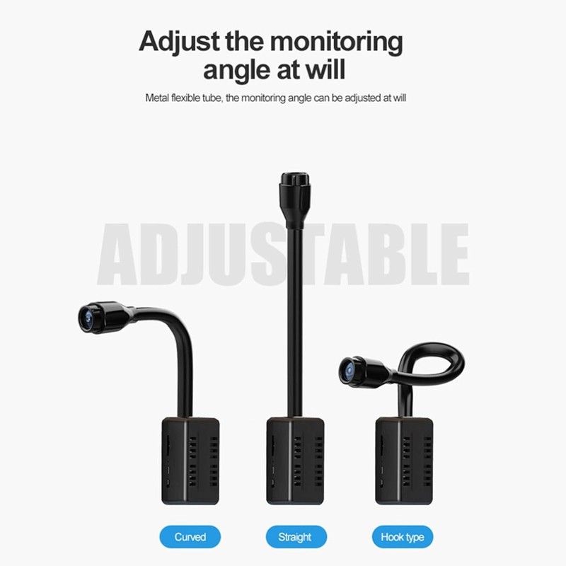 Mini Surveillance Camera Small Adjustable Snake Lens Photo Video HD 1080P X7 gallery