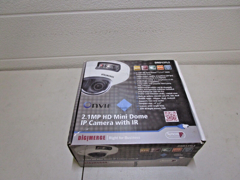 Digimerge DND13TL2 2.1MP 1080P IR Mini Dome IP Camera New Free Shipping